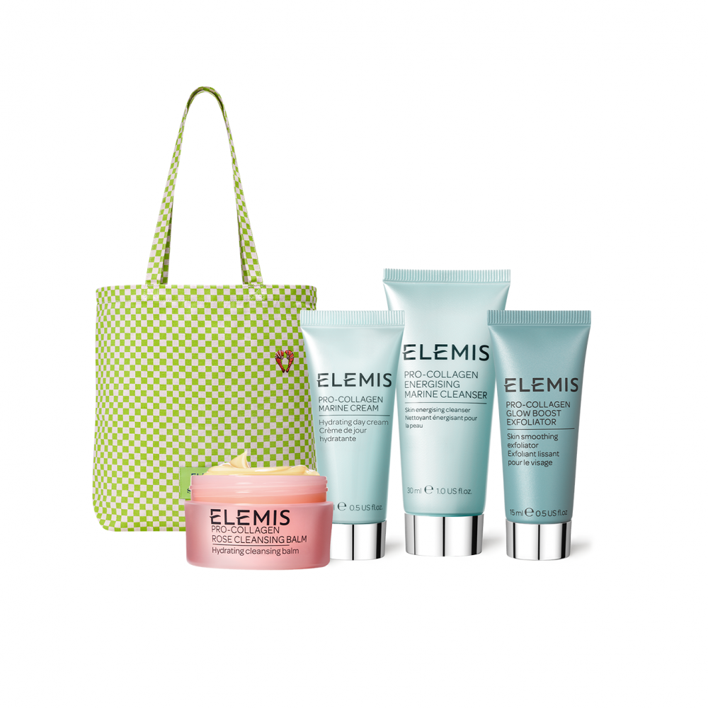 Стильний шопер Shrimps з 4-ма продуктами бестселерами у travel sizes ELEMIS Kit